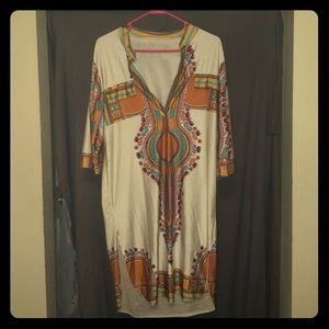 Ethnic print dress